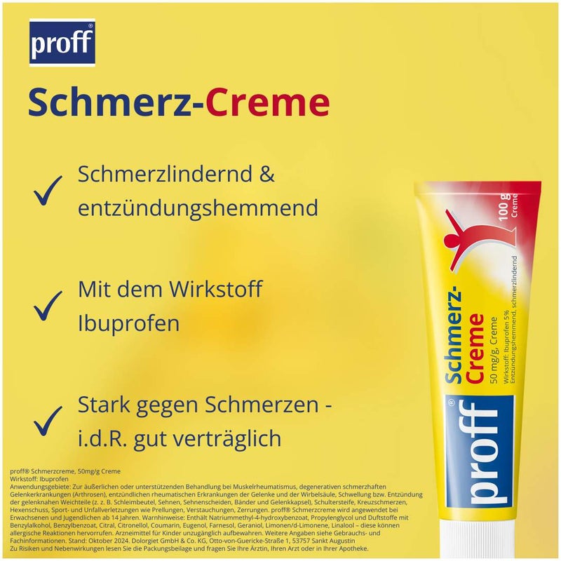 Proff Schmerzcreme 5% 100 g