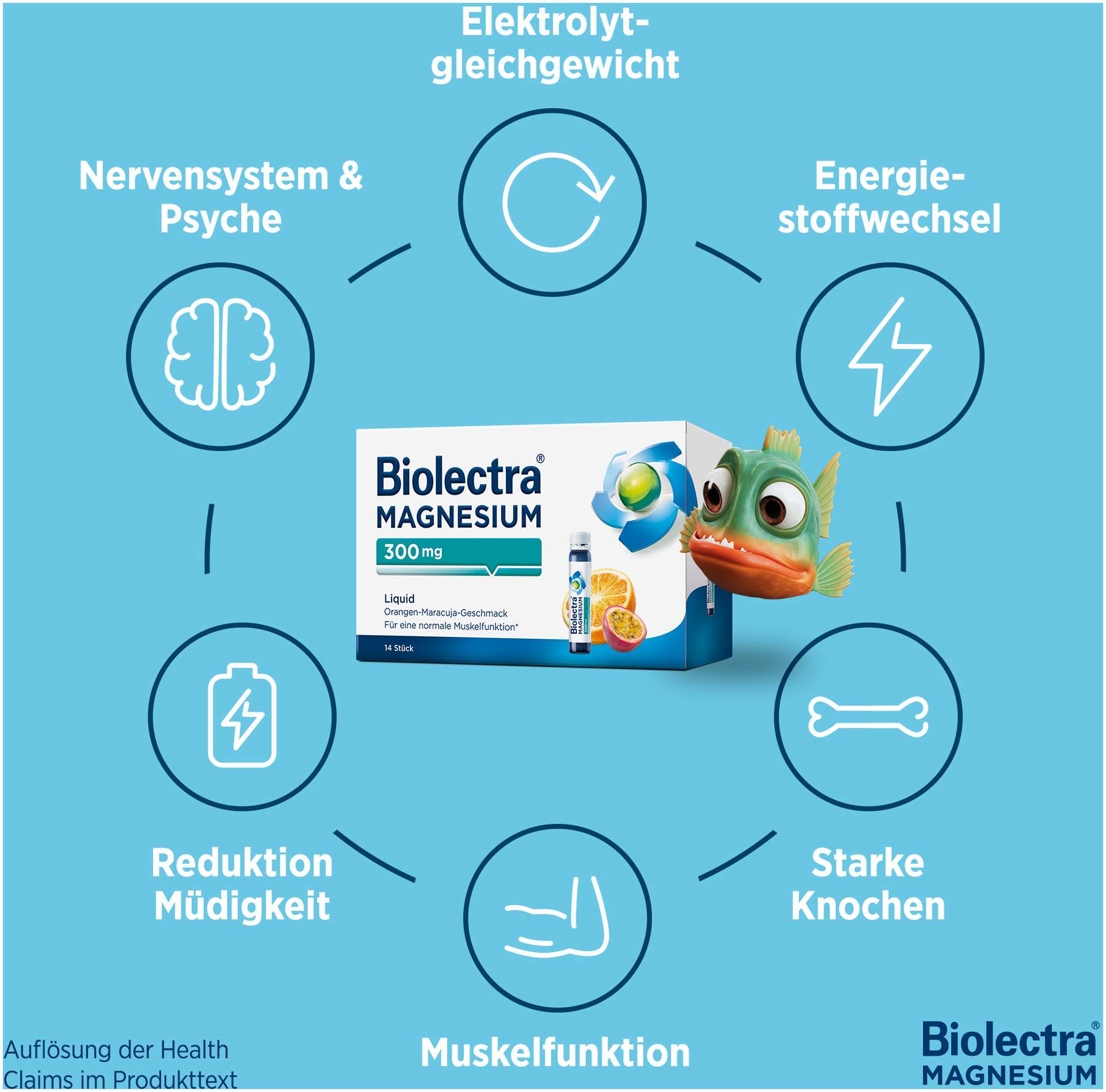 Biolectra Magnesium 300 mg Liquid 28 Trinkfläschchen