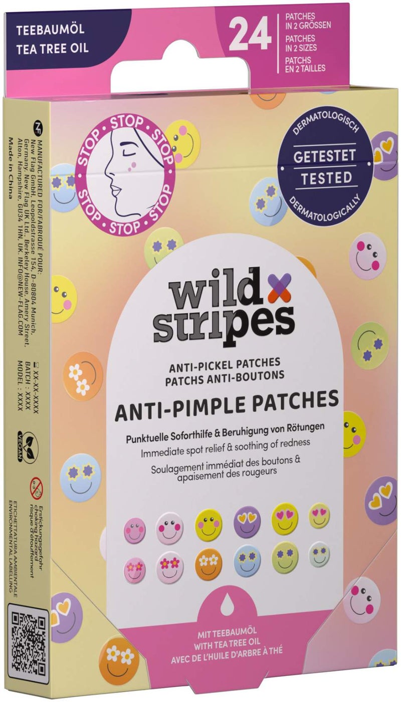 Wild Stripes Anti-Pickel Patches Smile Stop 24 Stück