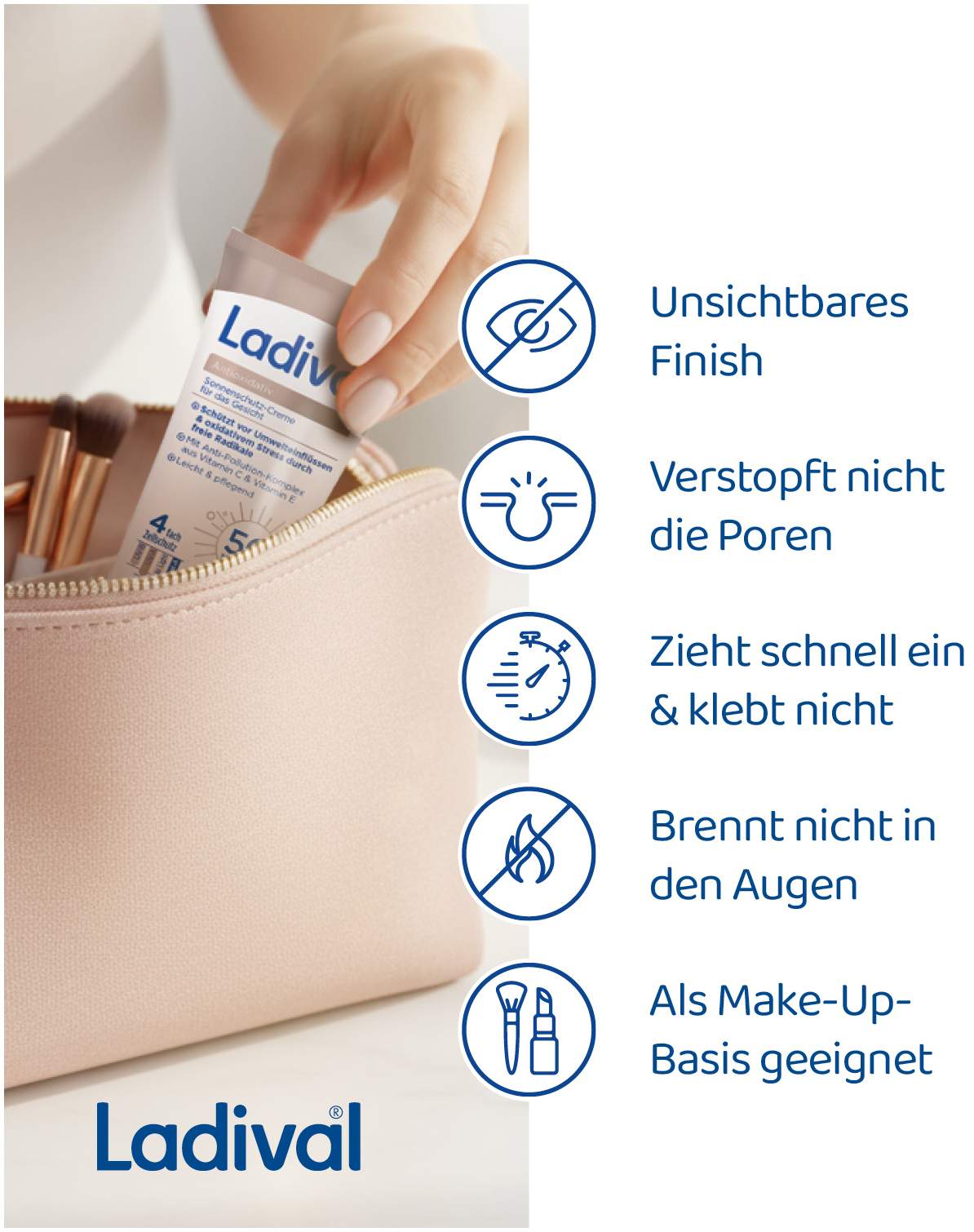 Ladival Antioxidativ Sonnenschutz Creme Gesicht LSF 50 + 50 ml