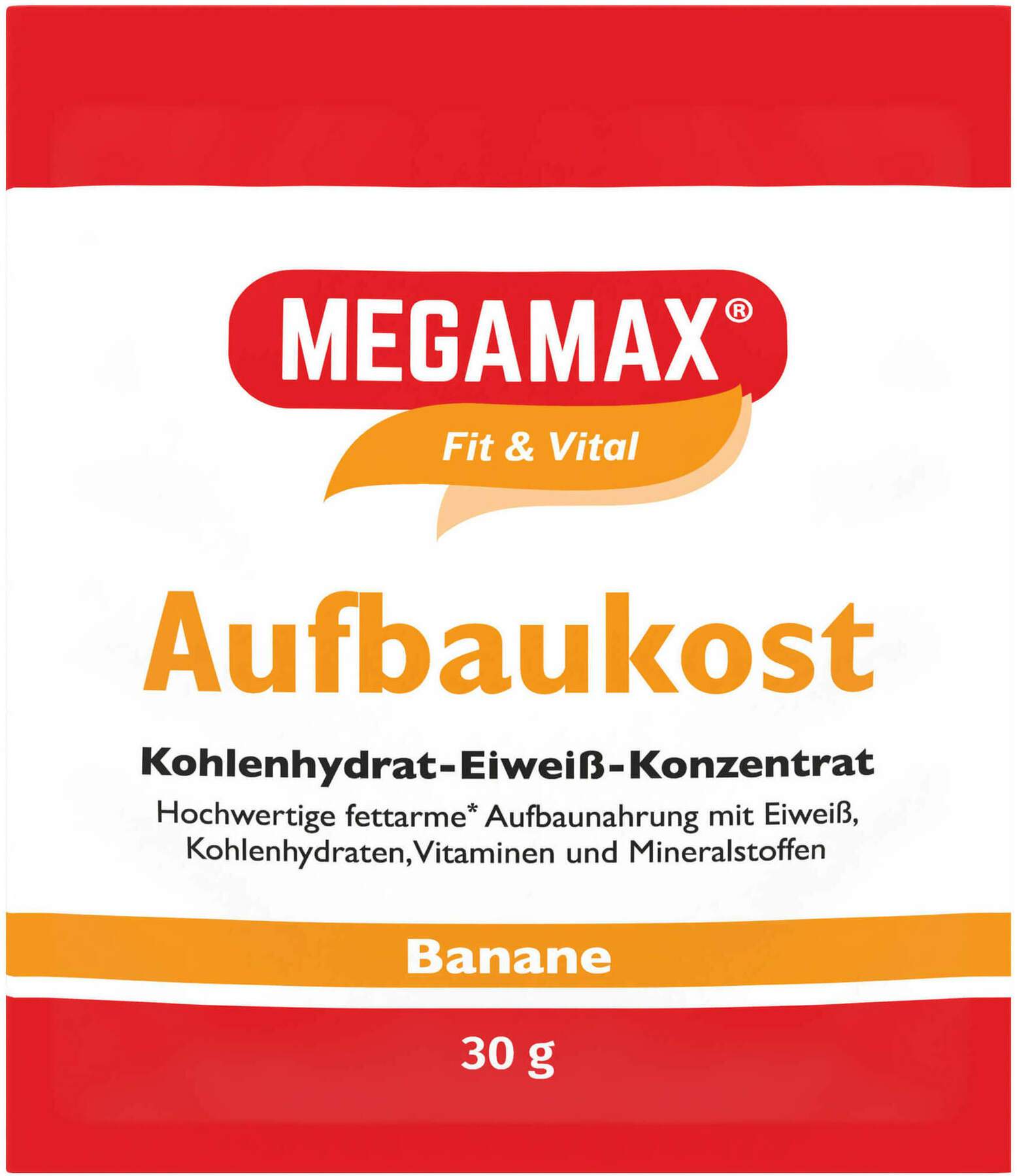 Megamax Aufbaukost Banane Pulver 30g