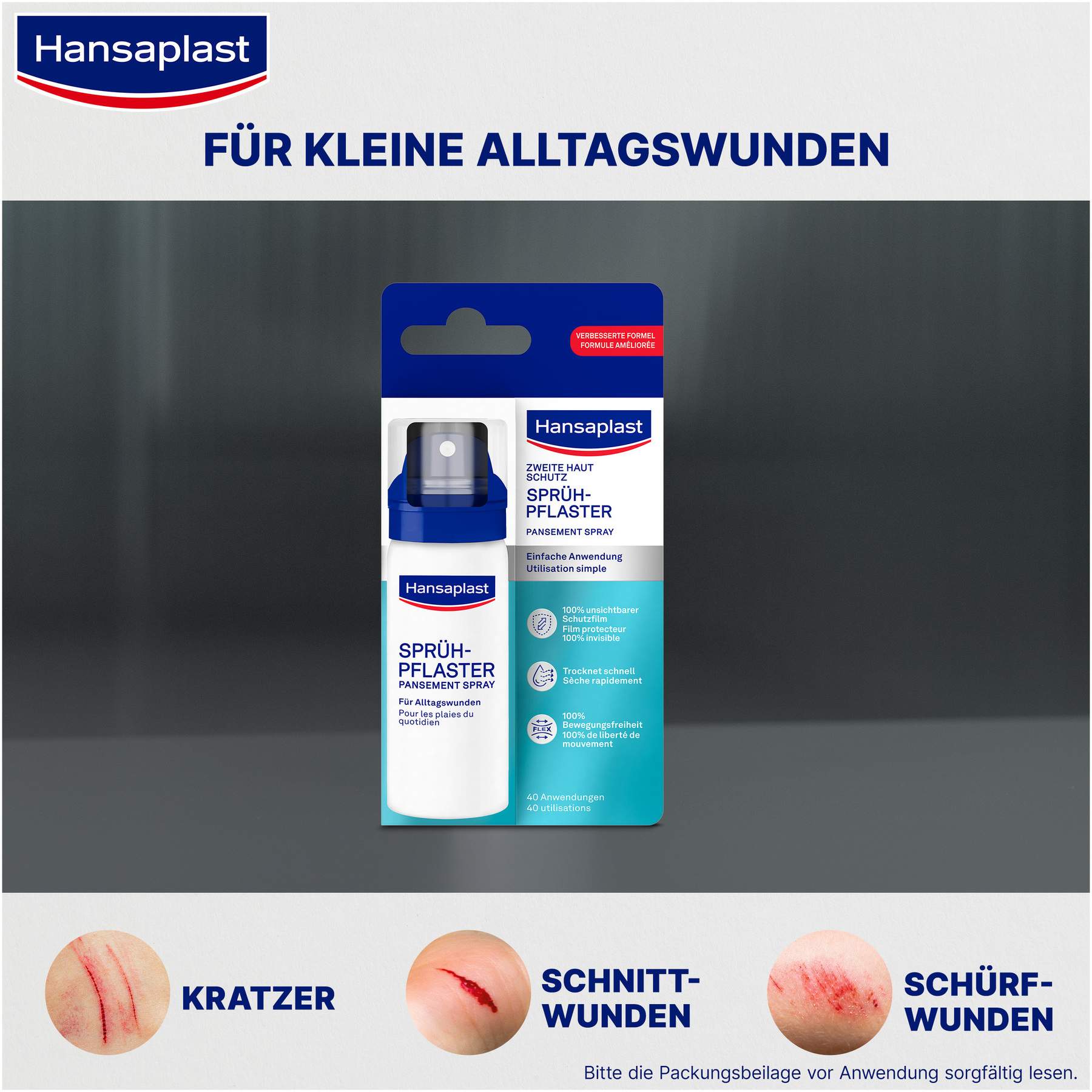 Hansaplast Zweite Haut Schutz Sprühpflaster 40 ml