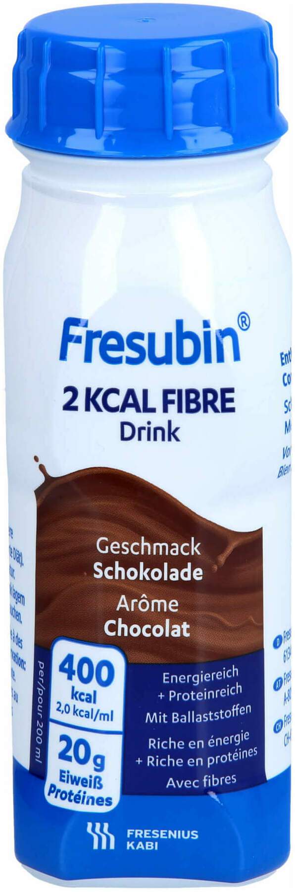Fresubin 2 Kcal Fibre Drink Schokolade Trinkflasche 24 X 200 ml