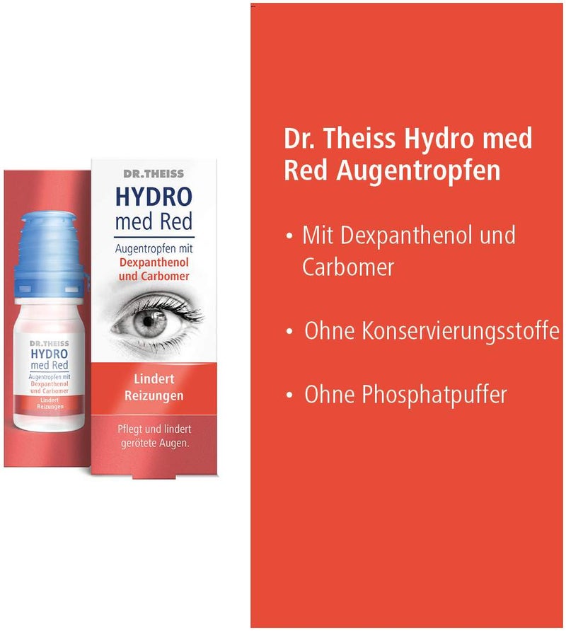 Dr.Theiss Hydro med Red Augentropfen 10 ml