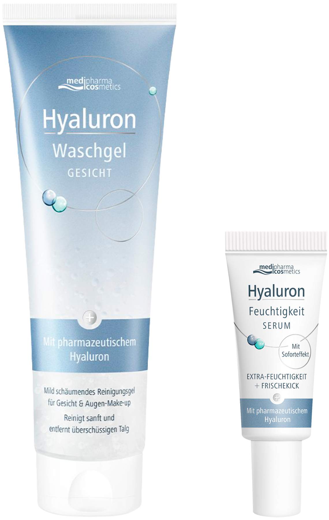 medipharma cosmetics Hyaluron Waschgel 150 ml + gratis Hyaluron Feuchtigkeit Serum 5 ml