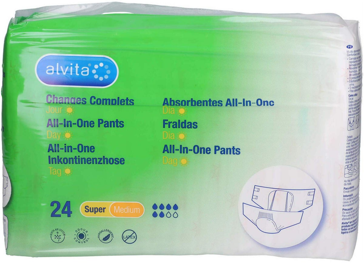 Alvita All-In-One Inkontinenzhose Super Medium Tag