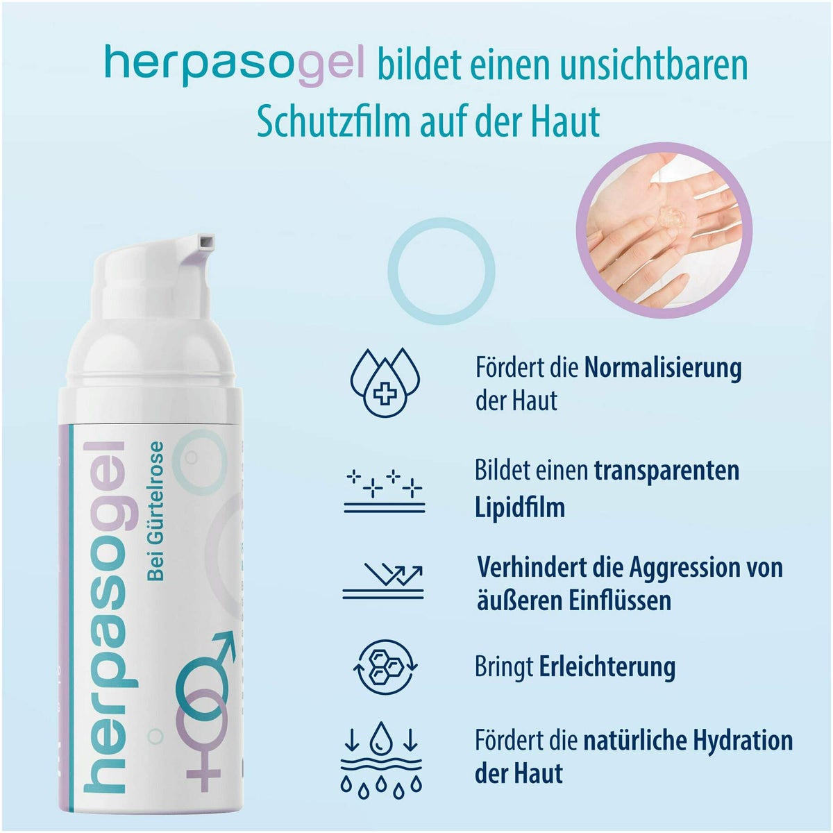 Herpasogel bei Gürtelrose 50 ml