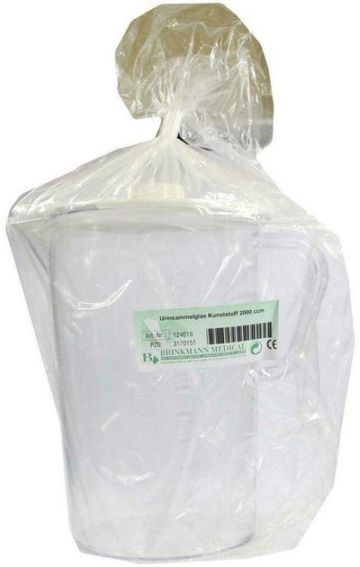 Urinsammelglas 2000ml Kunststoff Mit Deckel