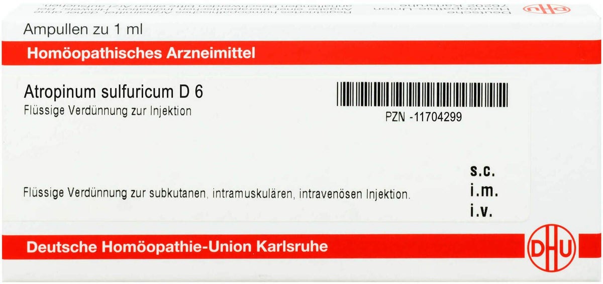 Dhu Atropinum Sulfuricum D6 Ampullen 8 X 1 ml