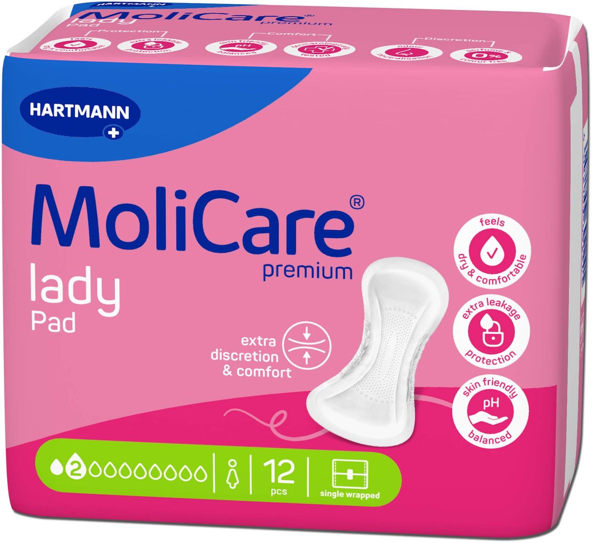 Molicare Premium Lady Pad 2 Tropfen 12 Stück