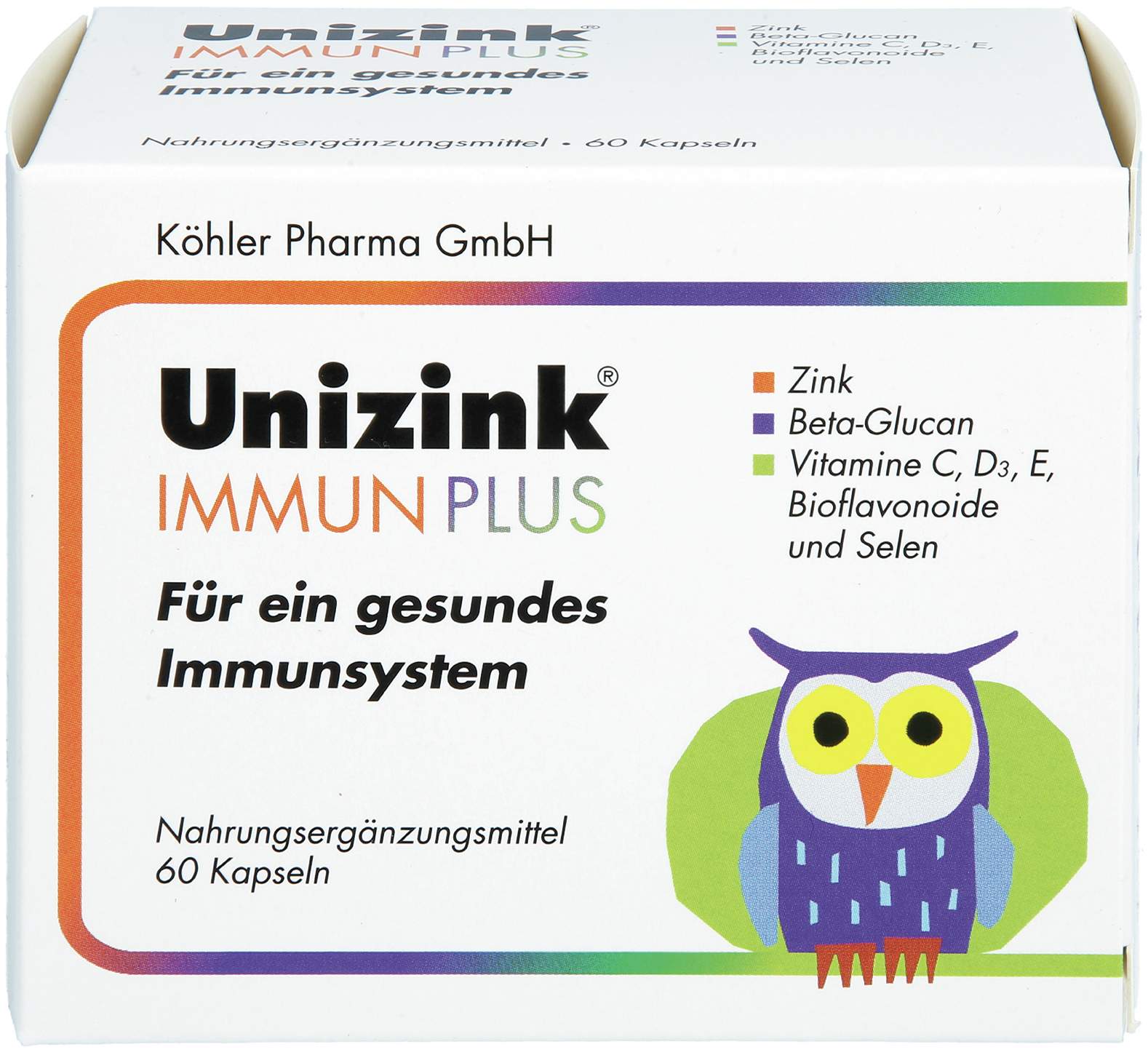 Unizink Immun Plus 60 Kapseln