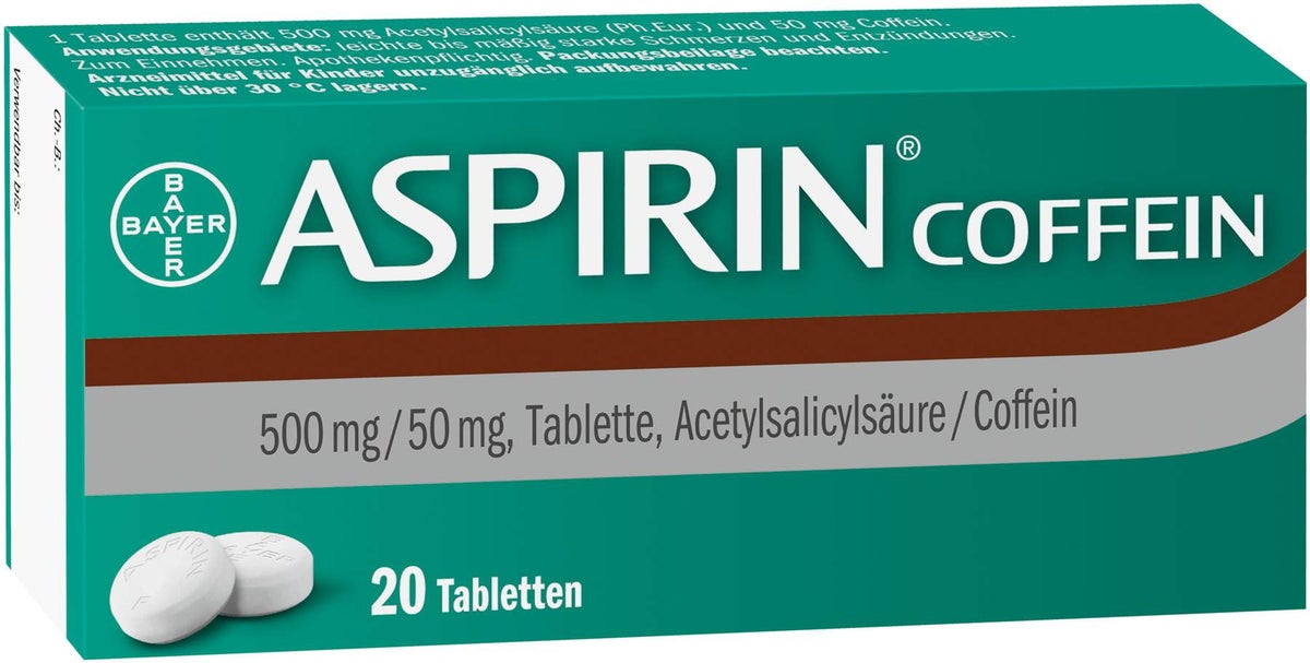 Aspirin Coffein 20 Tabletten