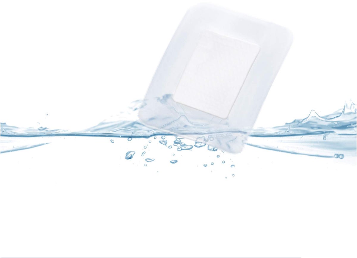 Lifemed Duschpflaster XXL Wasserfest, 8 x 10 cm, transparent