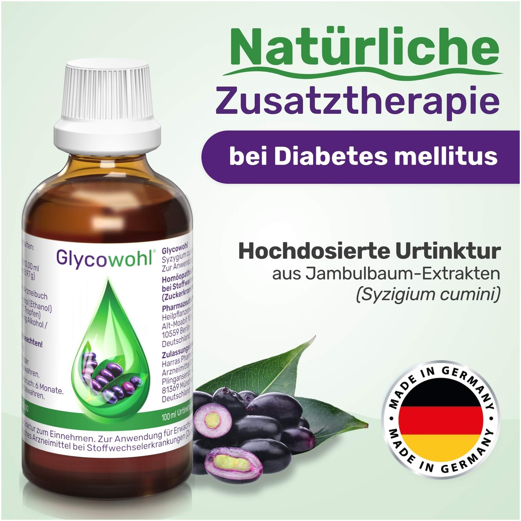 Glycowohl  pflanzliche Tropfen bei Diabetes 50 ml