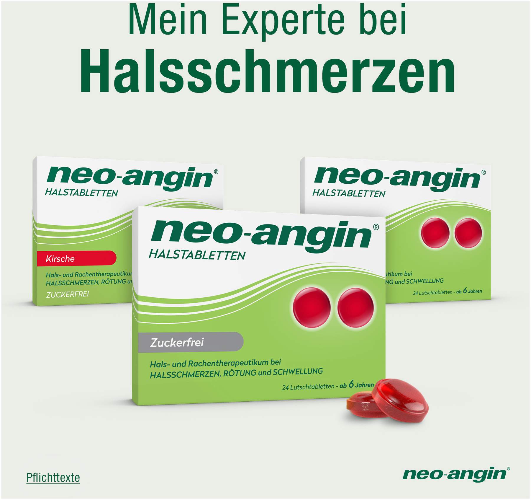 neo angin Halstabletten zuckerfrei 24 Lutschtabletten