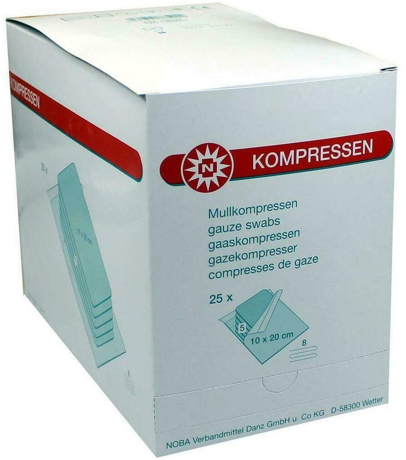 Mullkompressen 10x20cm 8-Fach Steril
