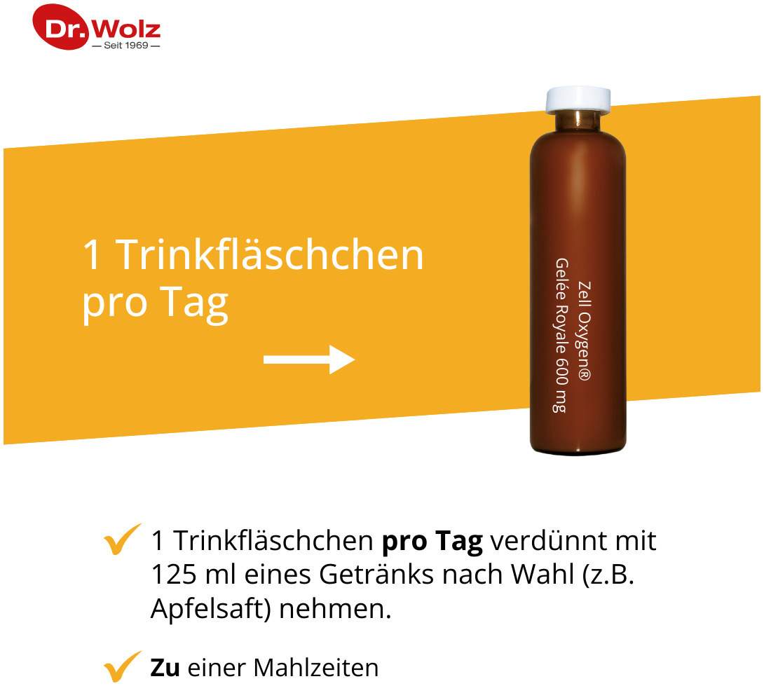 Zell Oxygen + Gelee Royale 600 mg 14 X 20 ml Trinkampullen