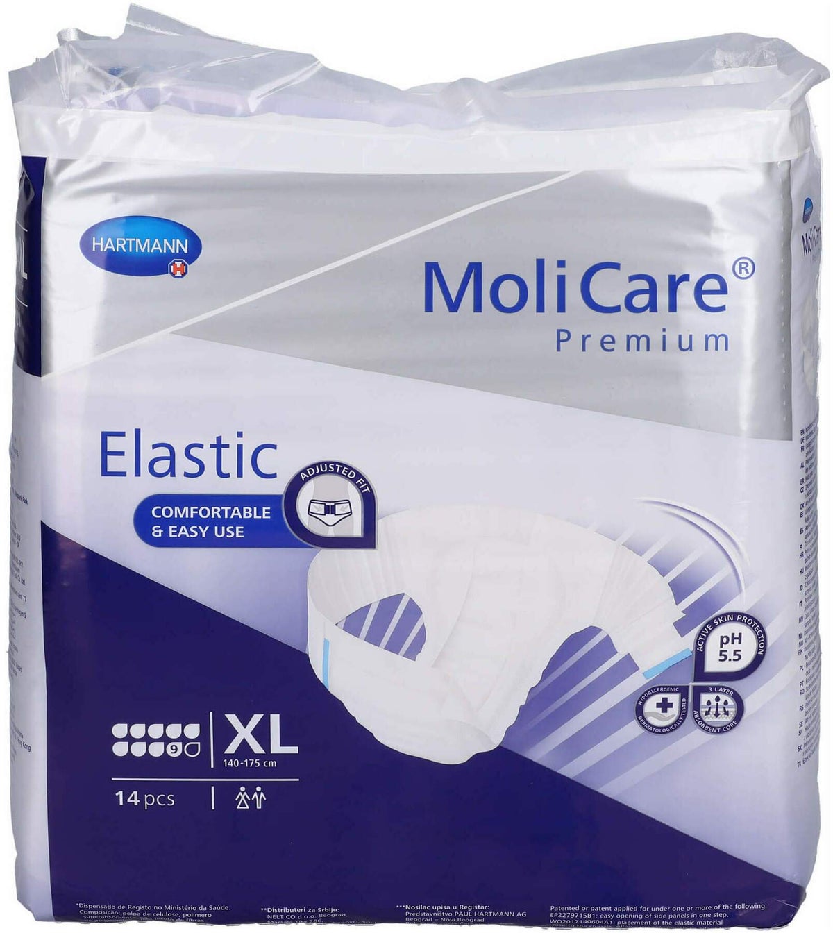 Molicare Premium Elastic Slip 9 Tropfen Gr.Xl 14 Stück