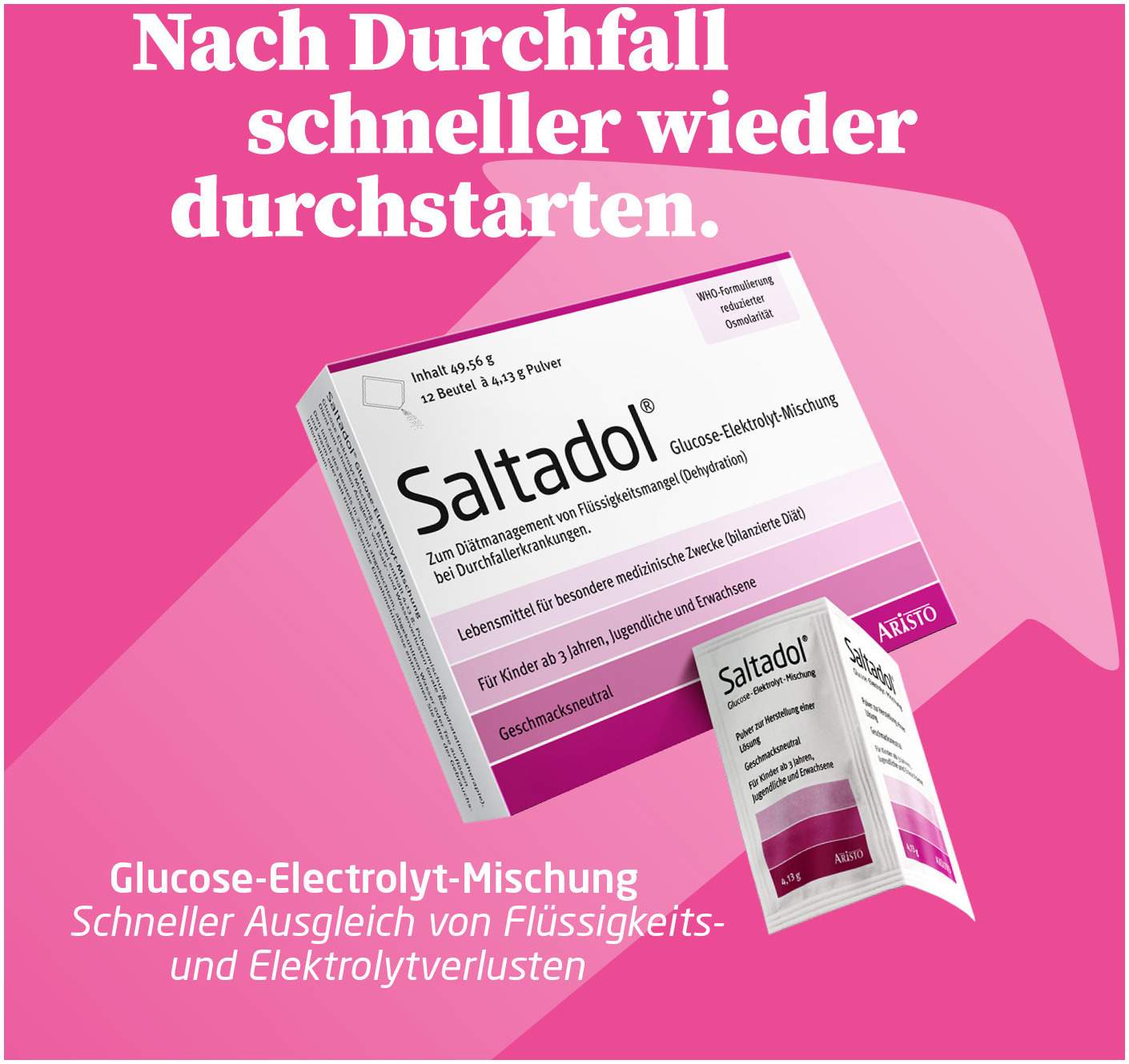 Saltadol Elektrolyt Pulver 12 Beutel