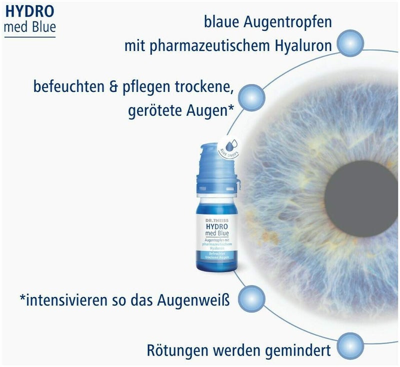 Dr. Theiss Hydro med Blue 10 ml Augentropfen
