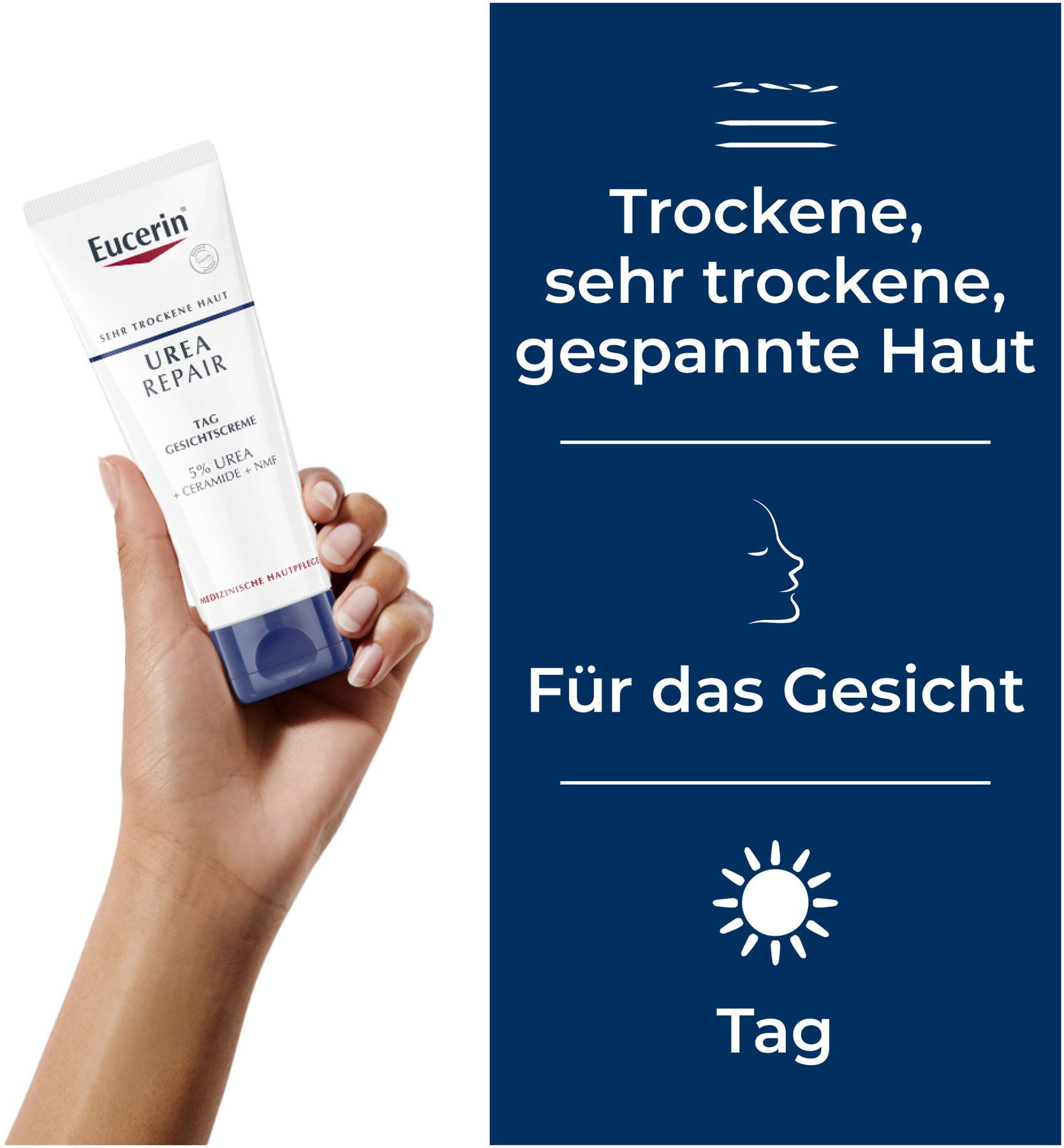 Eucerin UreaRepair Tag Gesichtscreme 5% 50 ml