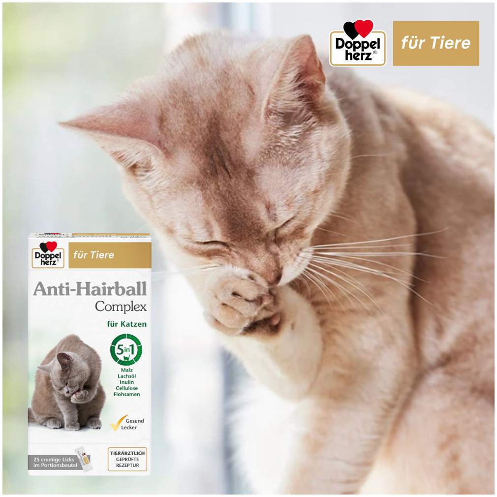 Doppelherz Anti-Hairball Complex für Katzen 25 Licks