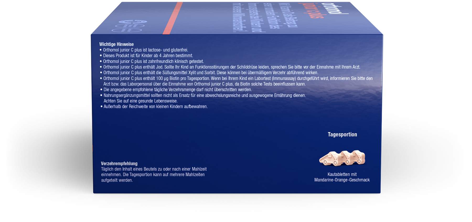 Orthomol Junior C plus 30 Kautabletten Mandarine Orange