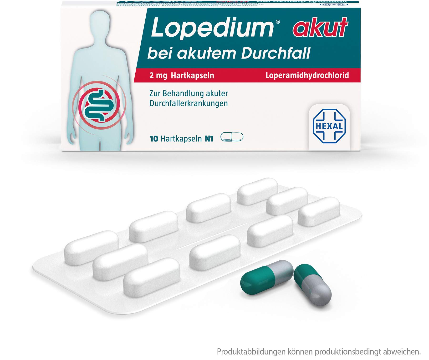 Lopedium akut bei akutem Durchfall 10 Kapseln