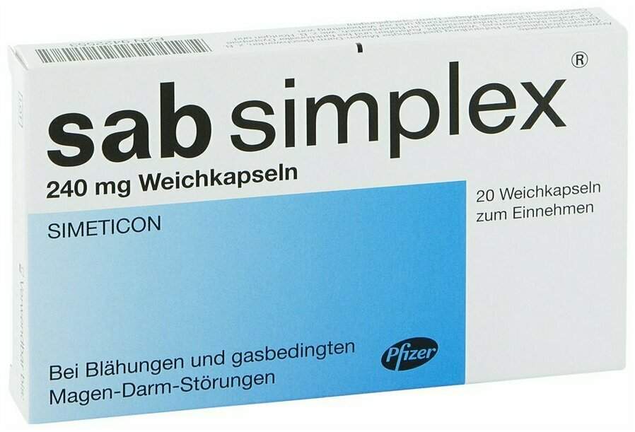 Sab Simplex 240 mg 20 Weichkapseln