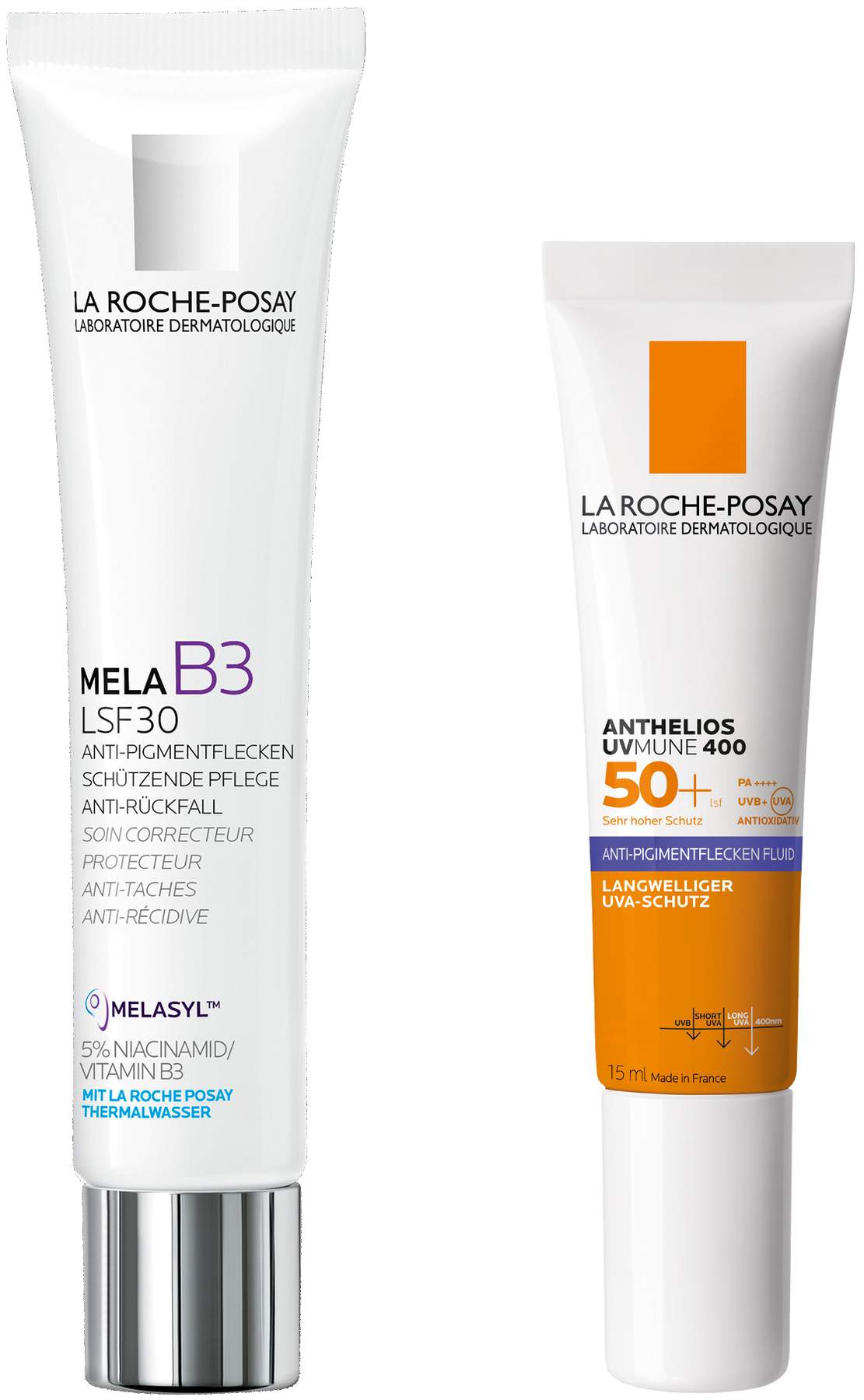 La Roche Posay Mela B3 LSF30 40 ml Creme + gratis La Roche Posay Anthelios Anti-Pigment Fluid 15 ml