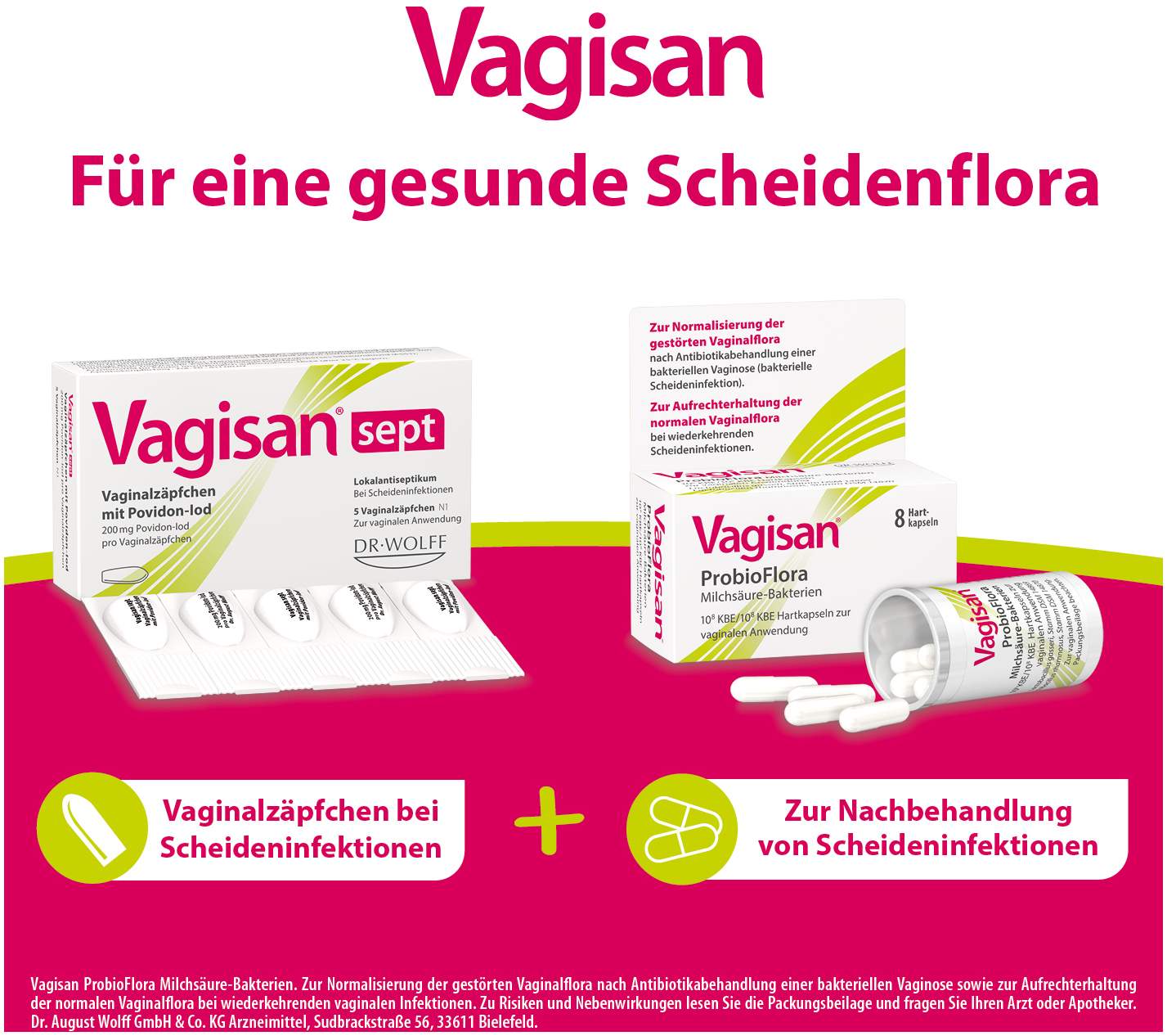 Vagisan Sept Vaginalzäpfchen Mit Povidon-Iod 10 Stück