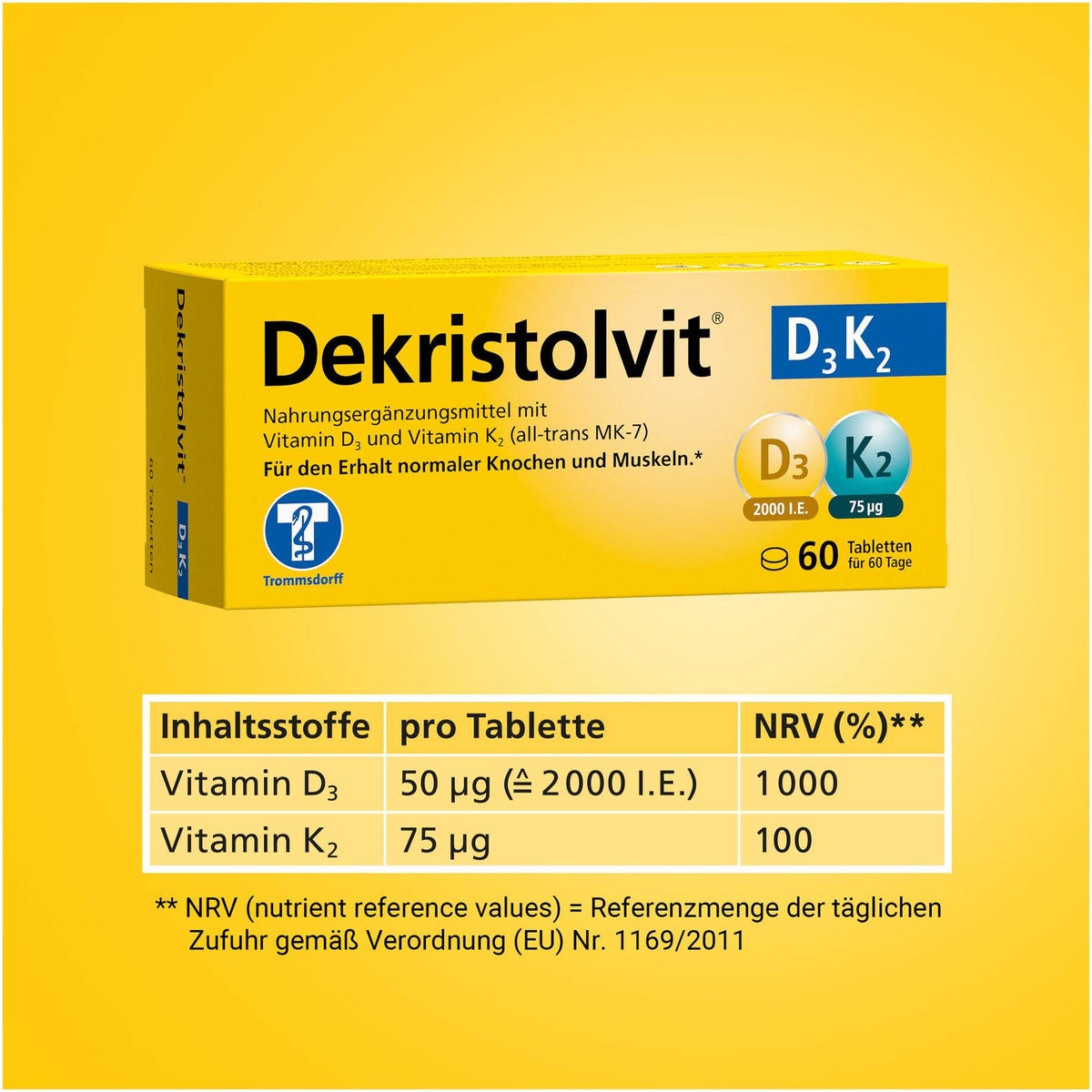 Dekristolvit D3K2 60 Tabletten