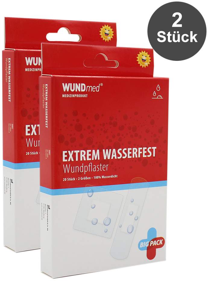 Pflaster extrem wasserfest 2x20 Stück in 2 Größen
