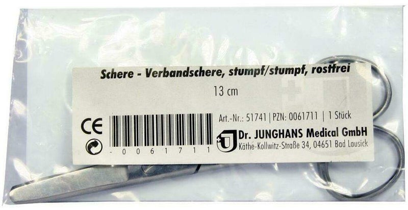 Verbandschere Stumpf 13 cm Rostfrei 1 Stück