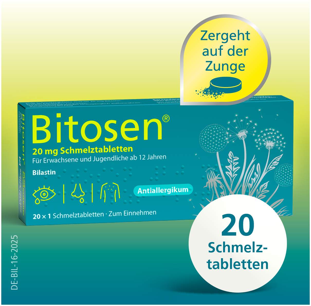 Bitosen 20 mg 20 Schmelztabletten