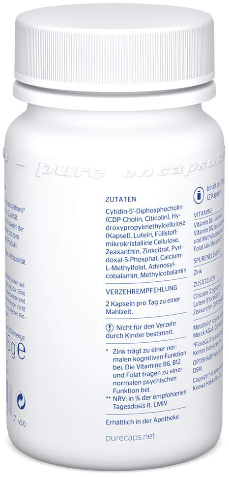 Pure Encapsulations Gedächtnis Formel 60 Kapseln