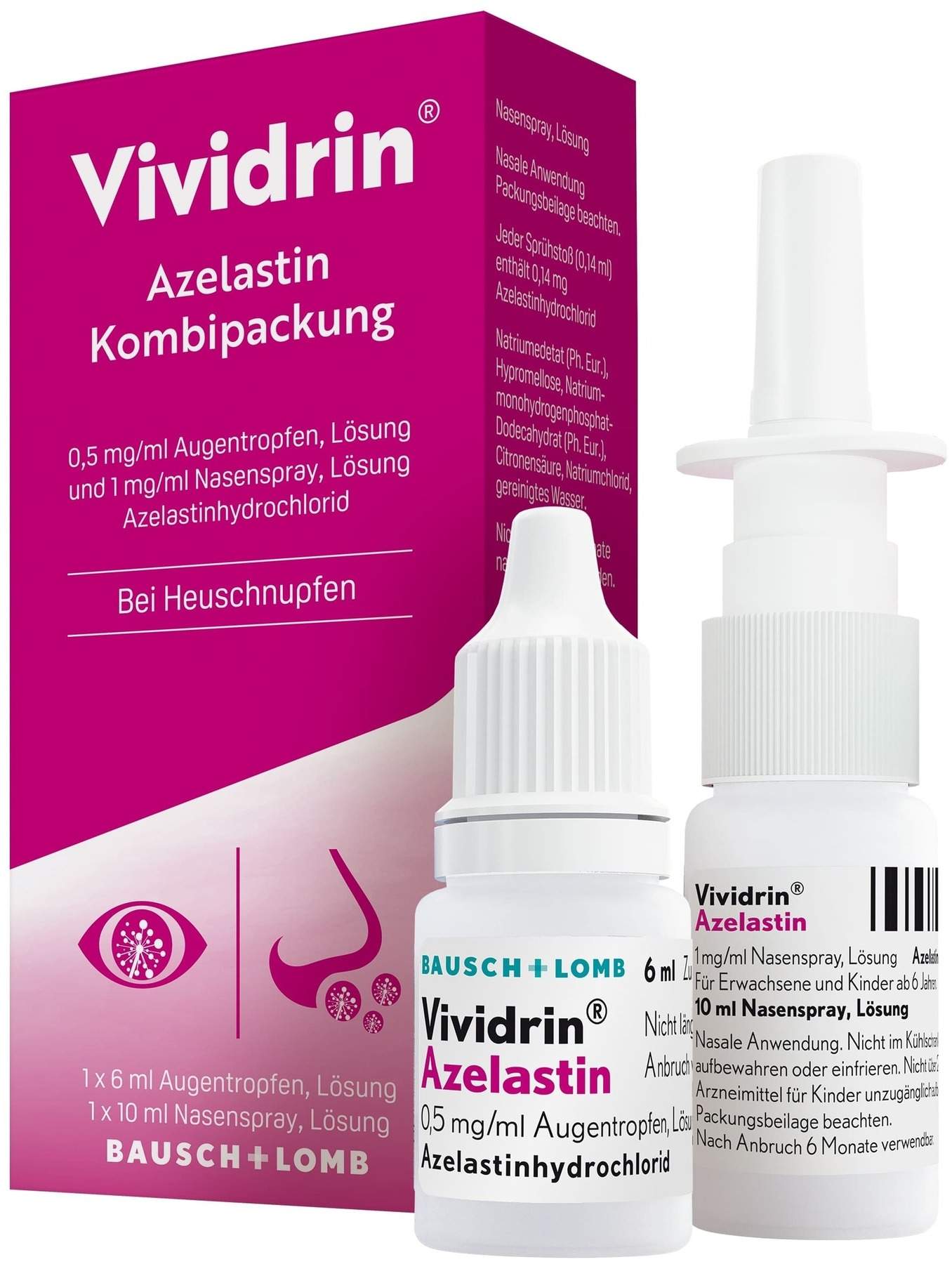 Vividrin Azelastin 1 Kombipackung