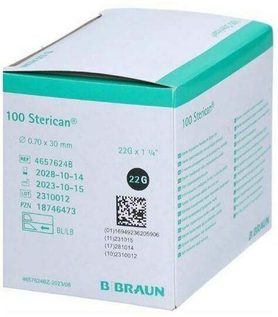 Sterican Einmalkanüle 22 G X 1,14  0,70 X 30 mm 100 Stück