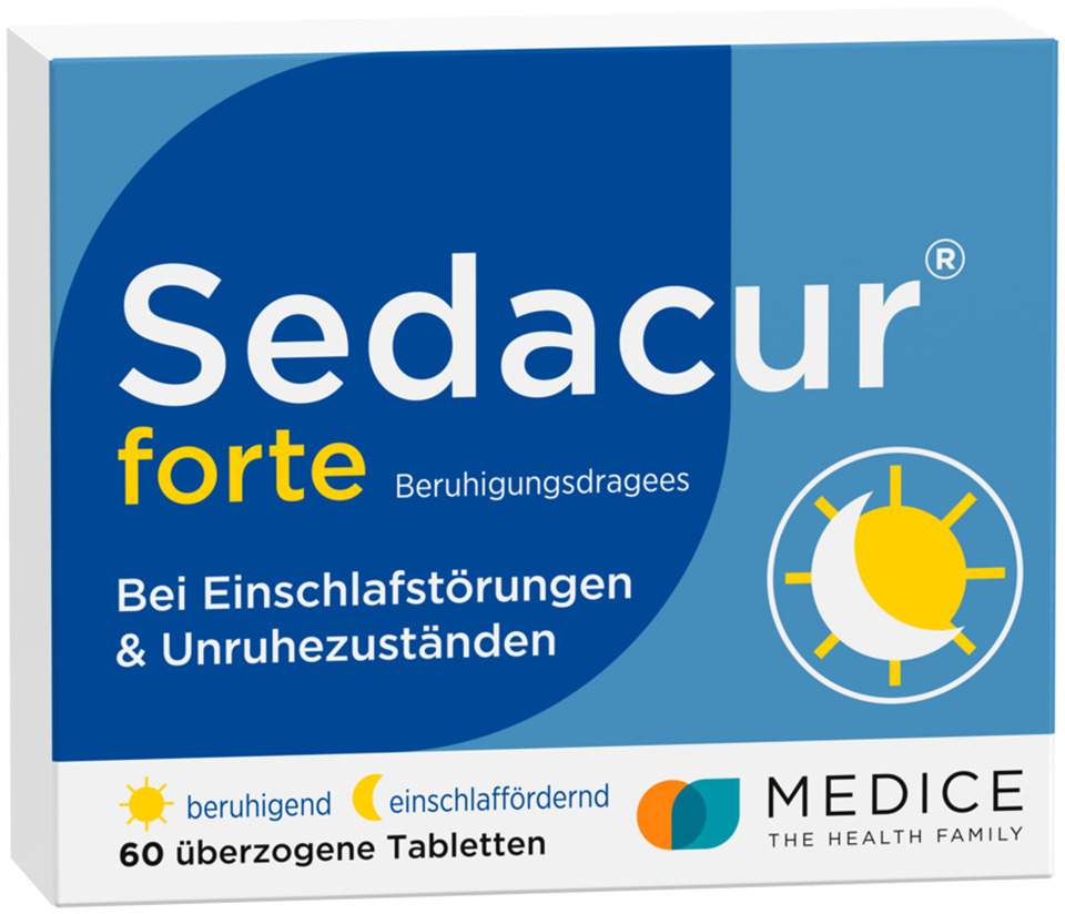 Sedacur Forte Beruhigungsdragees 60 Stück