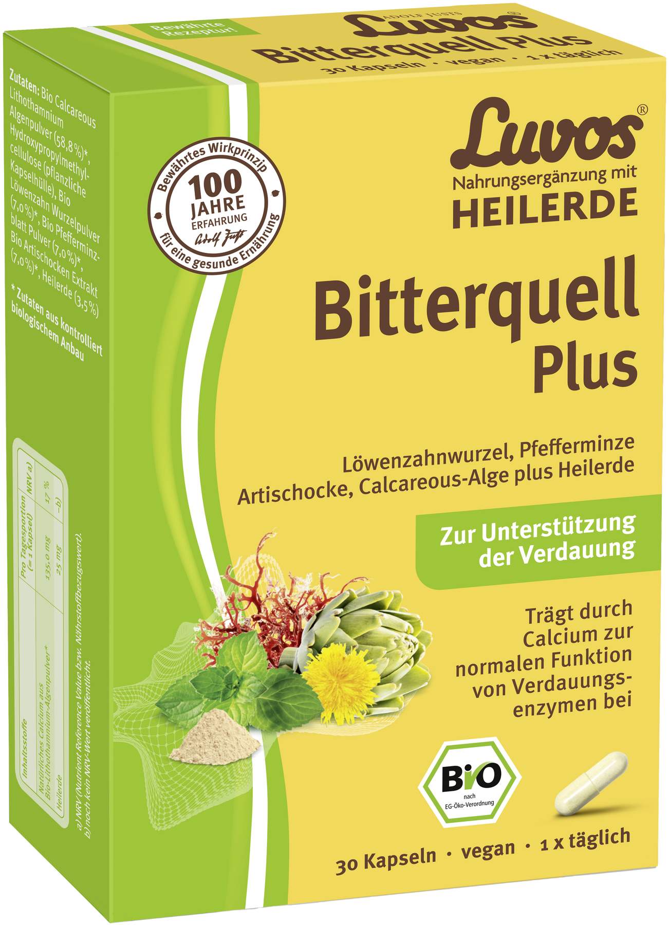 Luvos Heilerde Bio Bitterquell Plus 30 Kapseln