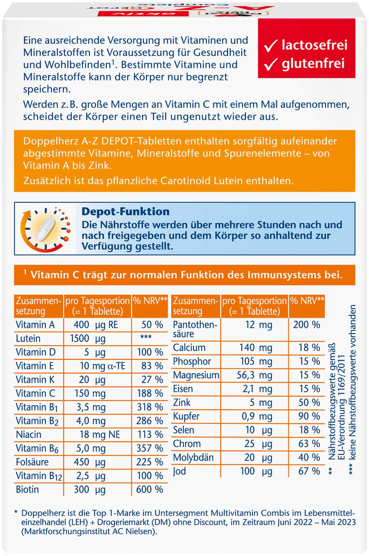 Doppelherz Aktiv A-Z Depot 40 Tabletten