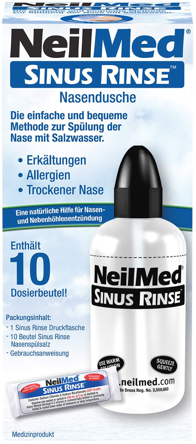 Neilmed Sinus Rinse Nasendusche + Nasenspülsalz 10 Dosierbeutel