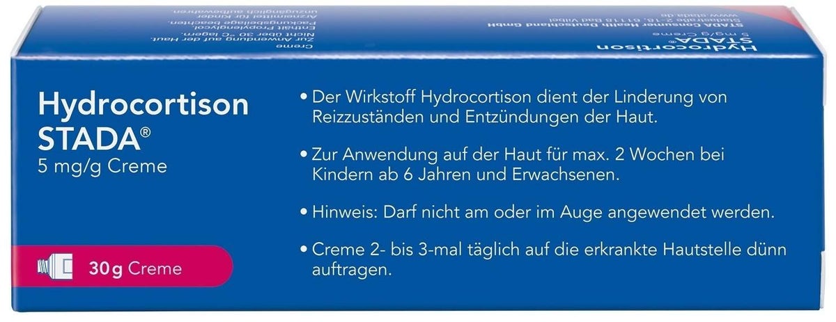 Hydrocortison Stada 5 mg je g 30 g Creme