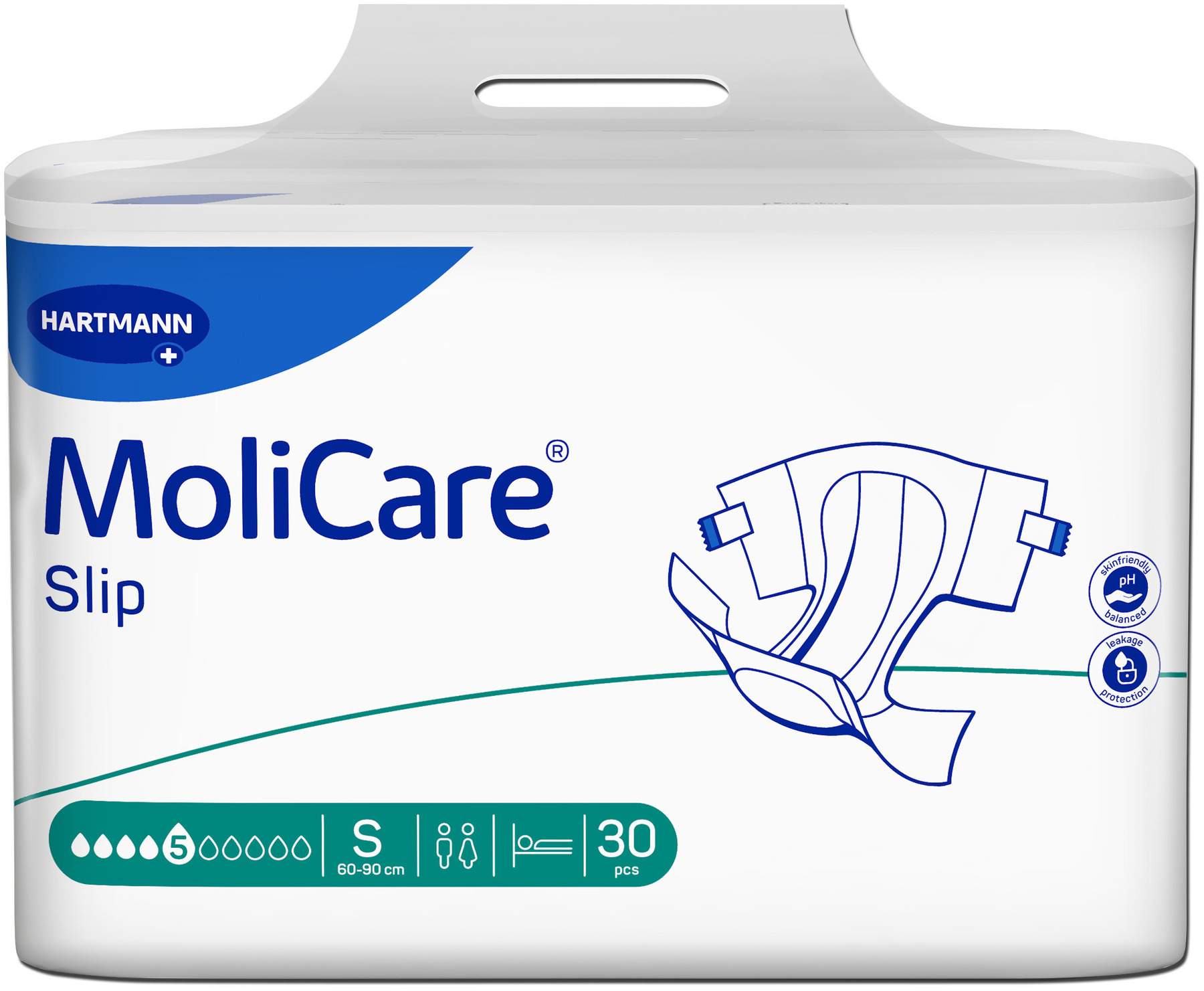 Molicare Slip 5 Tropfen Gr.S 30 Stück