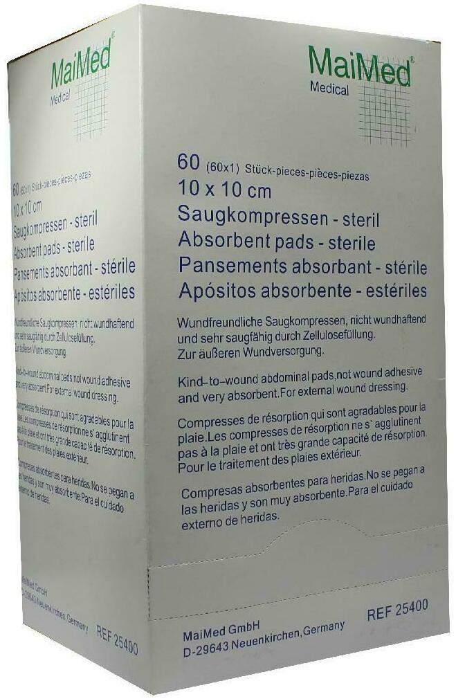 Saugkompressen Steril 10x10cm