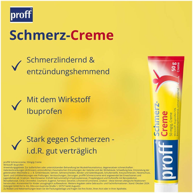 Proff Schmerzcreme 5% 50 g