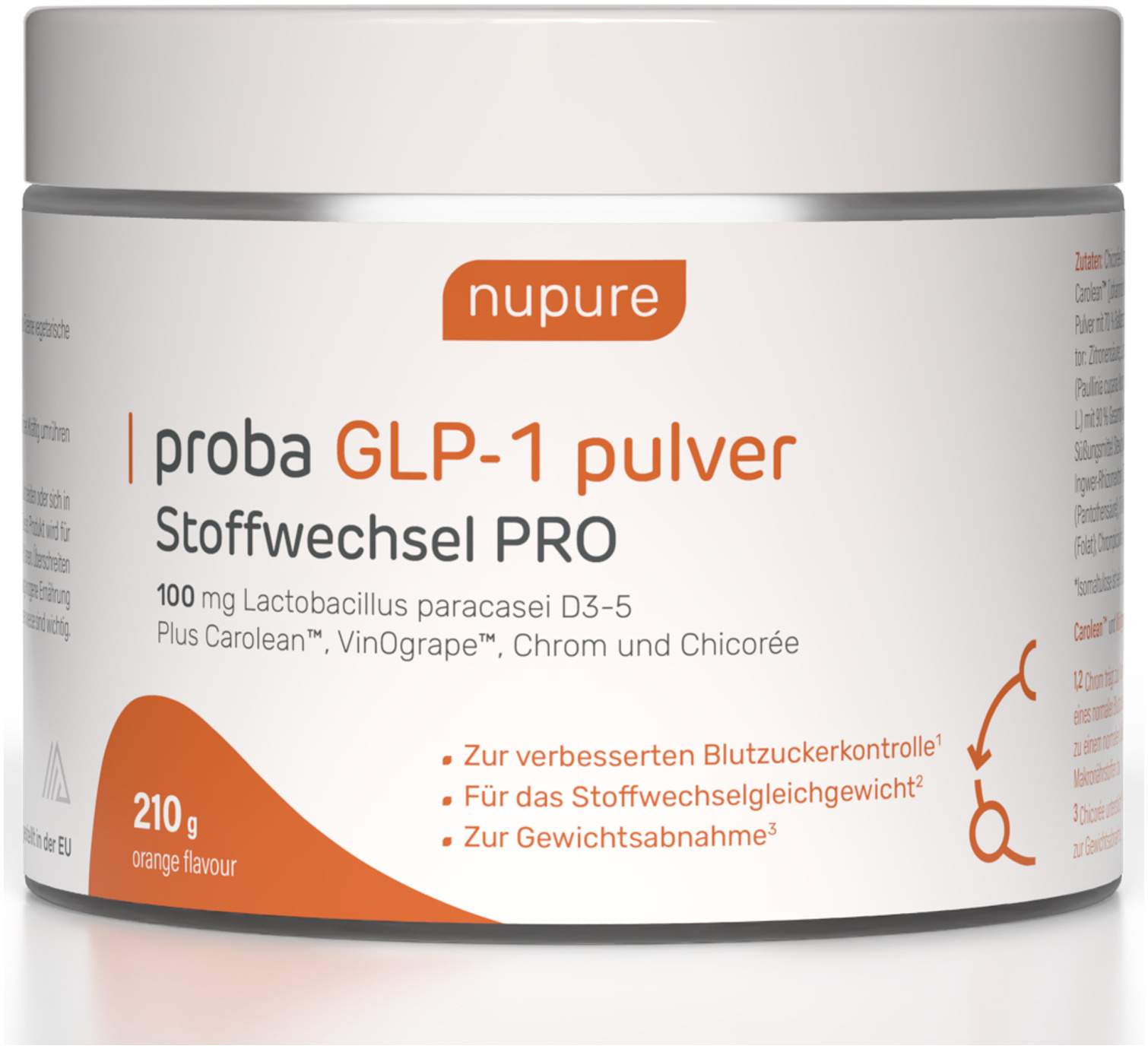 Nupure Proba Glp-1 Pulver Stoffwechsel Pro 210 G Pulver