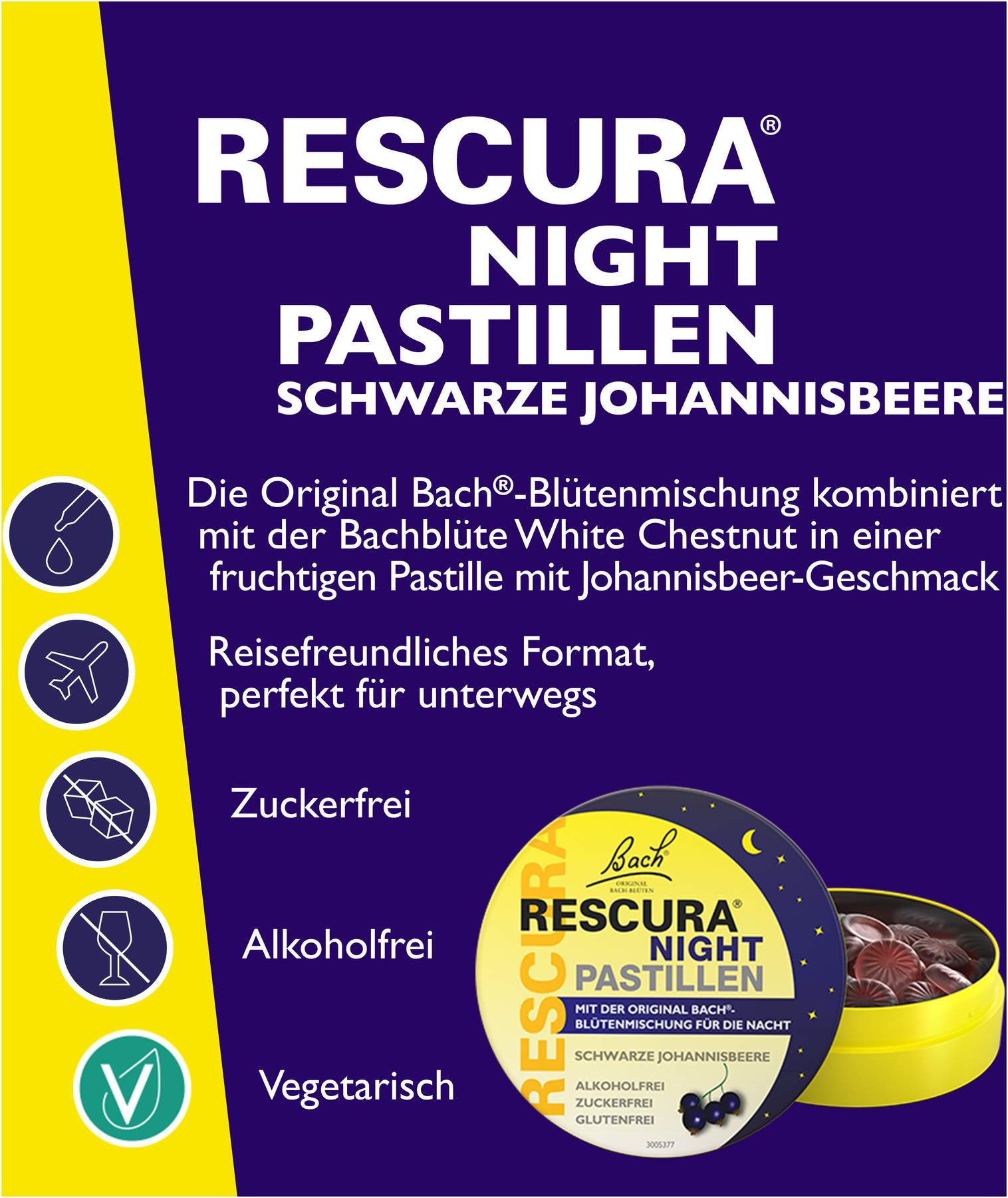 Bach Original Rescura Night 50 g Pastillen