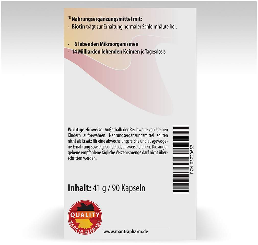 Mantra Darmflora Aktivkulturen 90 Kapseln