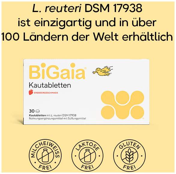 BiGaia Erdbeergeschmack 30 Kautabletten
